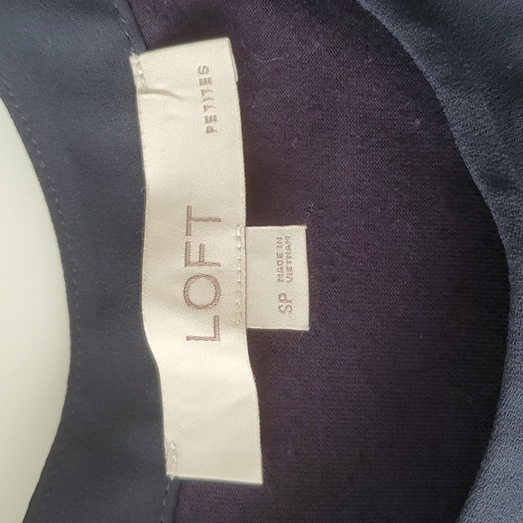 Loft Mixed Media Tank in Navy Blue (SP) - Picture 4 of 4